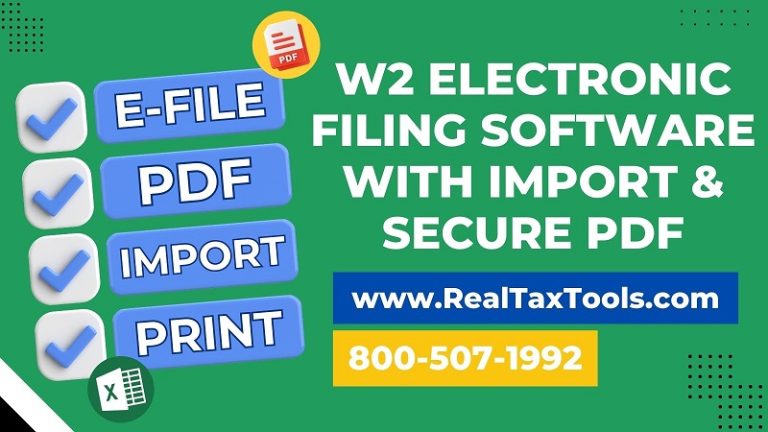 PDF Generation W2 Software