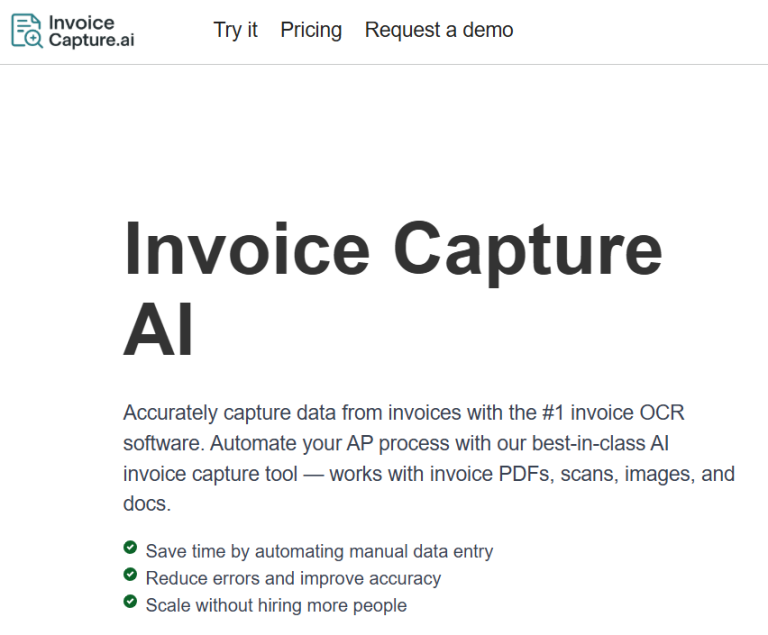 AI Invoice Data Extraction Platform