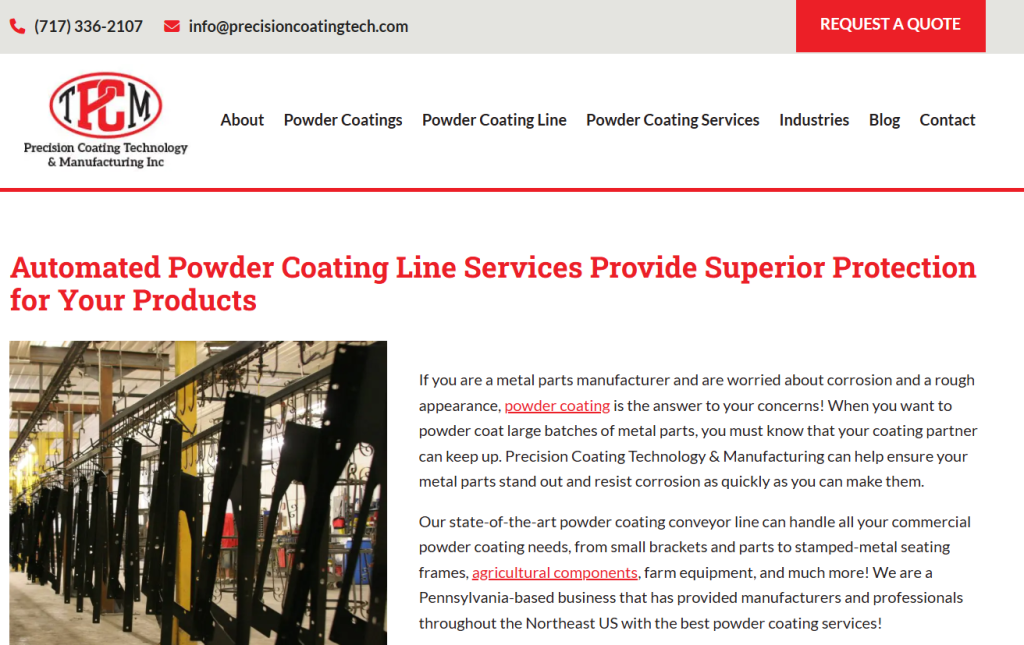 performance powder coating services