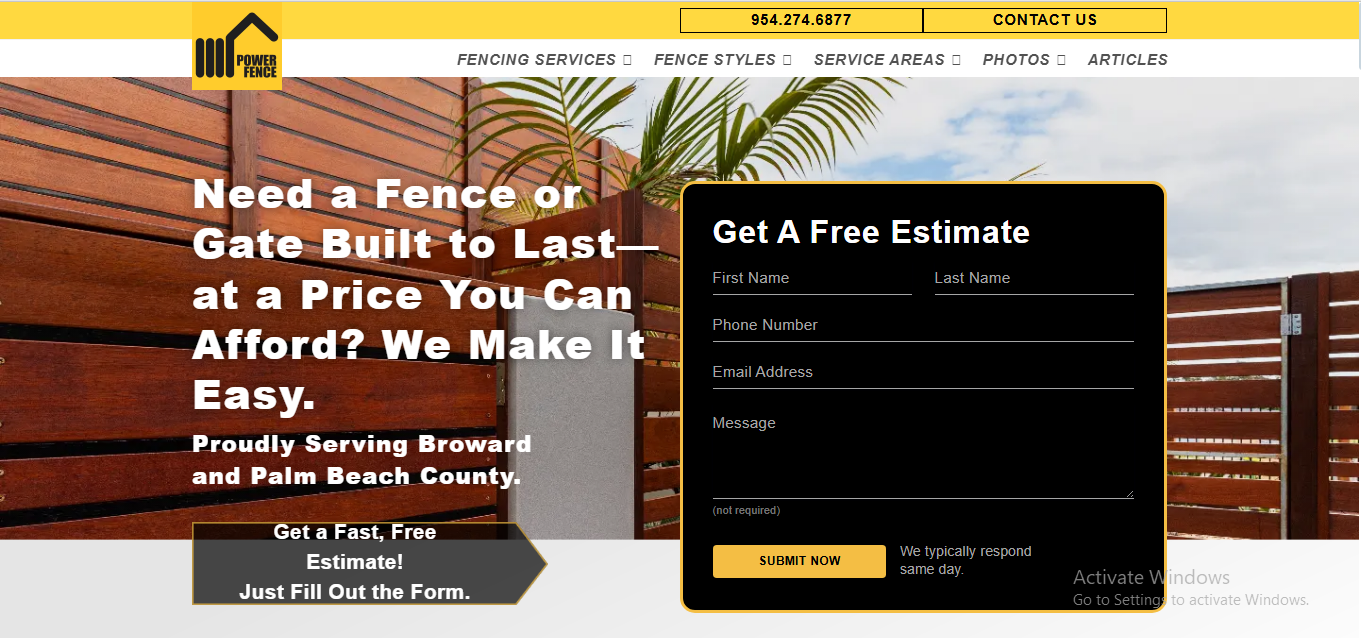 Power Fence Fort Lauderdale