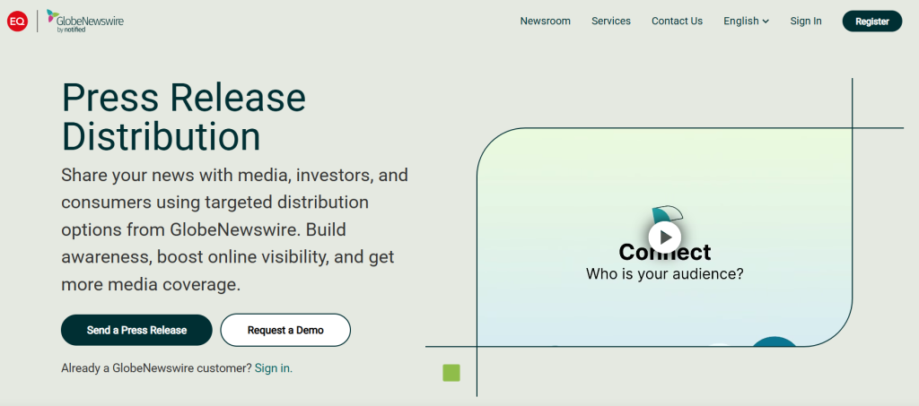 GlobeNewswire is recognised as one of the leading press release distribution companies globally, often ranked number one for its extensive media network.