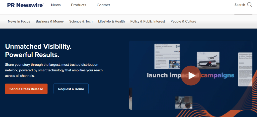 PR Newswire (Cision) is recognised as one of the leading press release distribution companies globally, often ranked number two for its extensive media network.