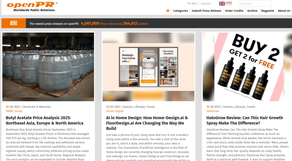 openpr ranks number ten among global press release distribution companies