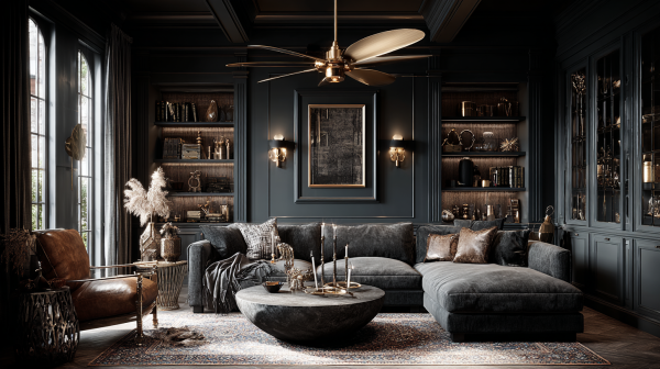 Dark Academia interiors