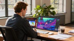 Hybrid Work Foldable Monitor