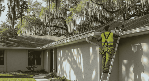 Water Damage Seamless Gutters