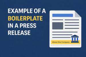 Example of a Boilerplate in a Press Release