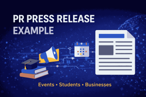 PR press release example