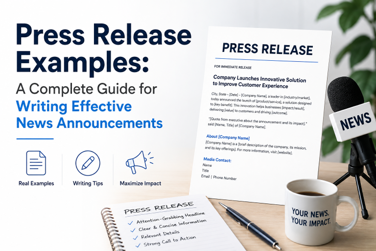 Press Release Examples: A Complete Guide for Writing Effective News Announcements