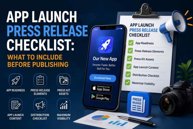 App Launch Press Release Checklist What to Include Before Publishing