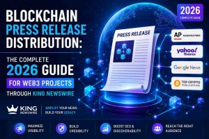 Blockchain Press Release Distribution The Complete 2026 Guide for Web3 Projects Through King Newswire