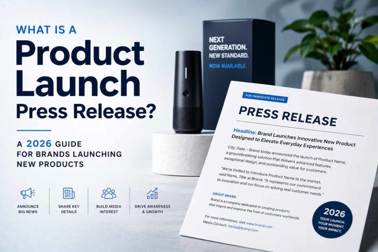What Is a Product Launch Press Release? A 2026 Guide for Brands Launching New Products
