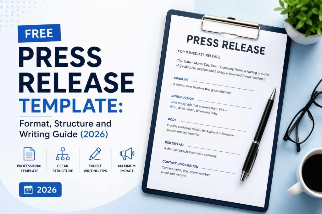 Free Press Release Template: Format, Structure & Guide (2026)