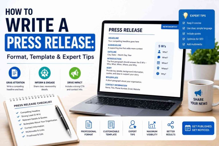 How to Write a Press Release: Format, Template & Expert Tips
