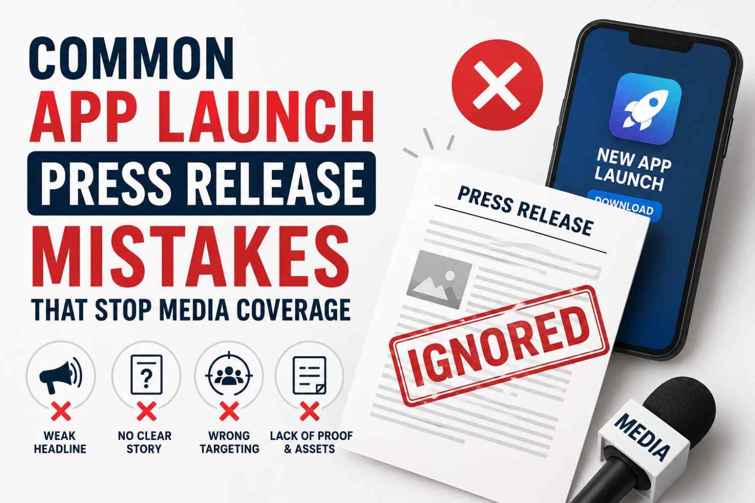 Common App Launch Press Release Mistakes That Stop Media Coverage