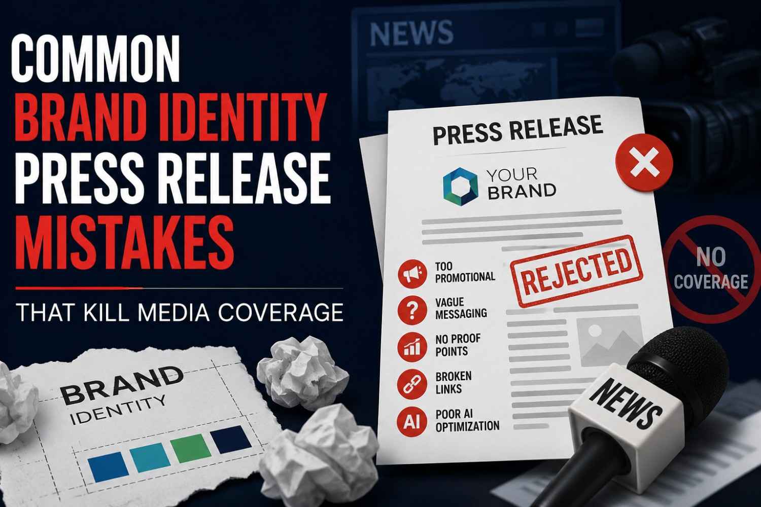 Common Brand Identity Press Release Mistakes That Kill Media Coverage