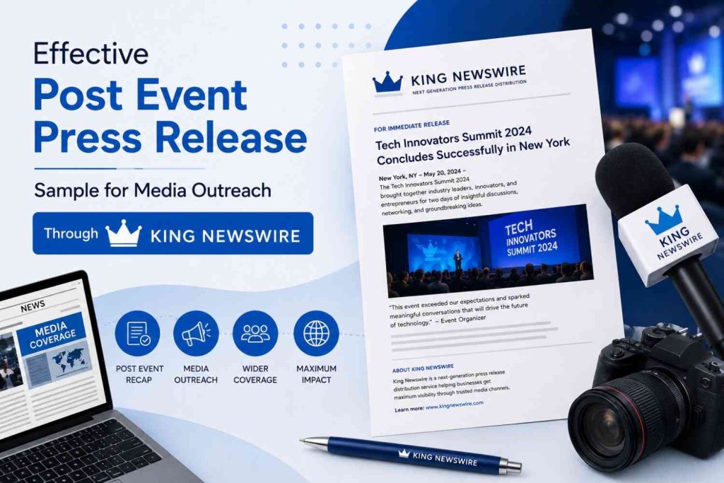 Effective Post Event Press Release Sample for Media Outreach Through King Newswire