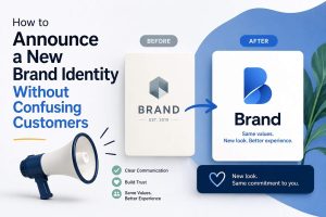 How to Announce a New Brand Identity Without Confusing Customers