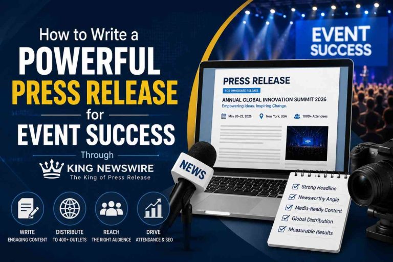 How to Write a Powerful Press Release for Event Success Through King Newswire