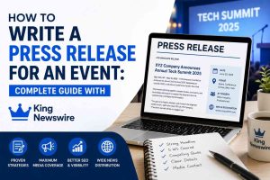 How to Write a Press Release for an Event Complete Guide with King Newswire