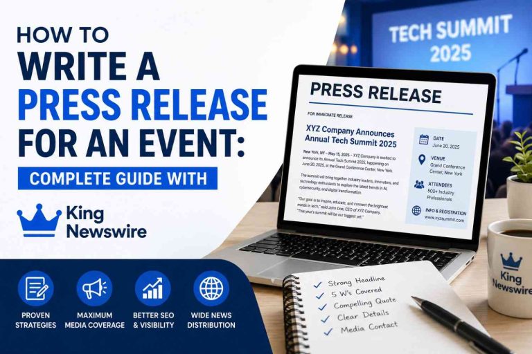 How to Write a Press Release for an Event Complete Guide with King Newswire
