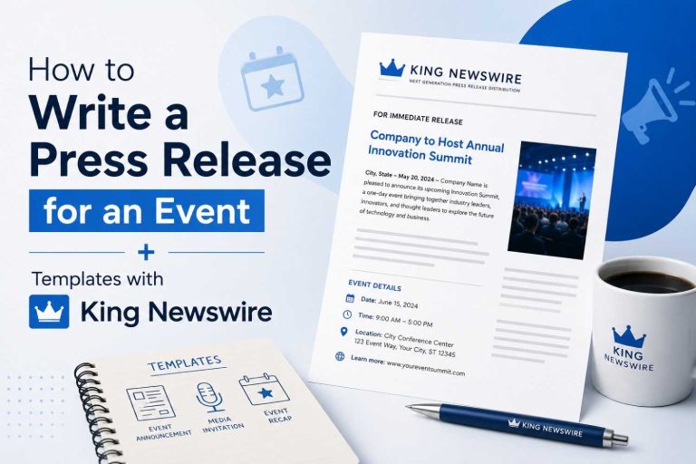 How to Write a Press Release for an Event + Templates with King Newswire