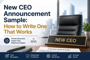 New CEO Announcement Sample: How to Write One That Works