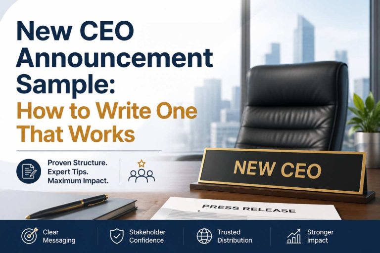 New CEO Announcement Sample: How to Write One That Works