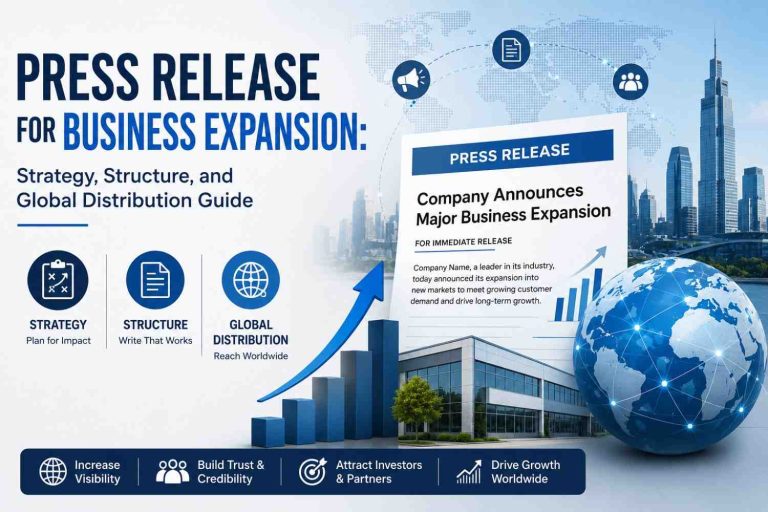 Press Release for Business Expansion Strategy, Structure, and Global Distribution Guide
