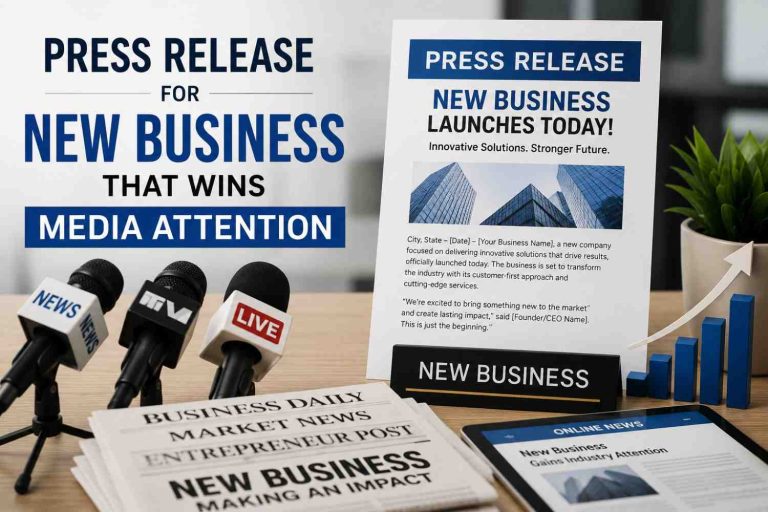 Press Release for New Business That Wins Media Attention Through King Newswire