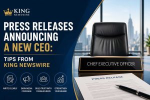 Press Releases Announcing a New CEO Tips From King Newswire