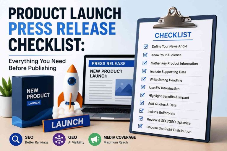 Product Launch Press Release Checklist Everything You Need Before Publishing