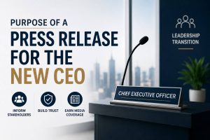 Purpose of a Press Release for the New CEO