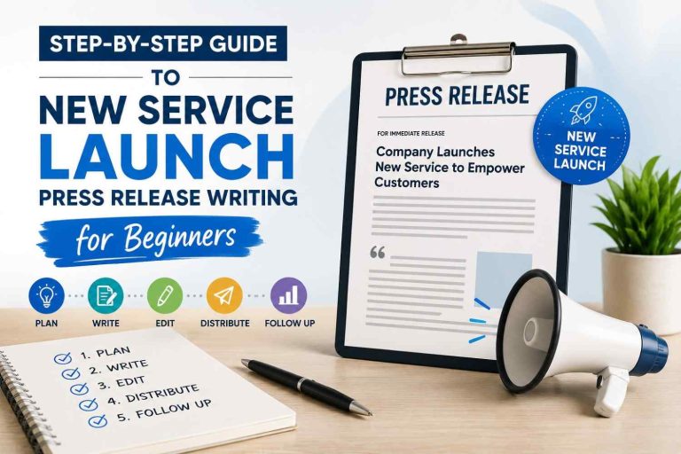 Step-by-Step Guide to New Service Launch Press Release Writing for Beginners