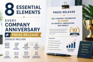 8 Essential Elements Every Company Anniversary Press Release Should Include