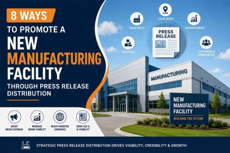 8 Ways to Promote a New Manufacturing Facility Through Press Release Distribution