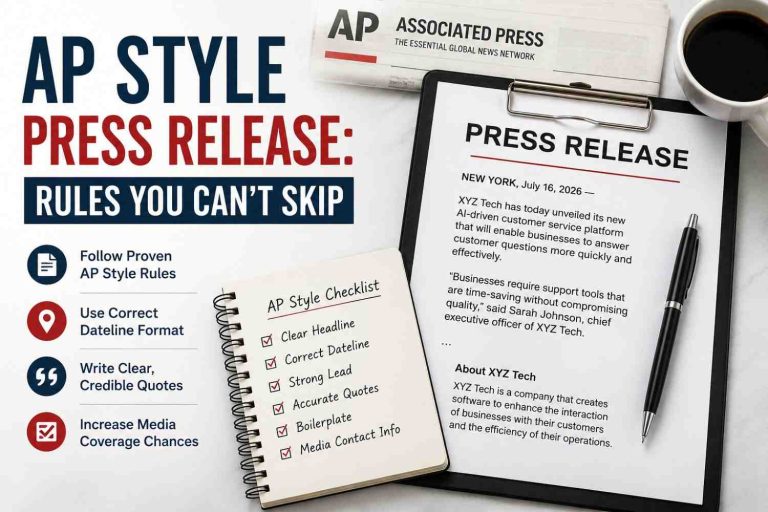 AP Style Press Release Rules You Can't Skip