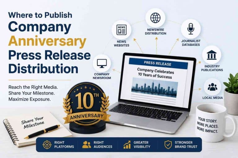 Company Anniversary Press Release Distribution Where to Publish for Maximum Media Exposure