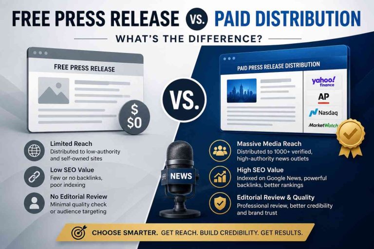 Free Press Release vs. Paid Distribution What's the Difference
