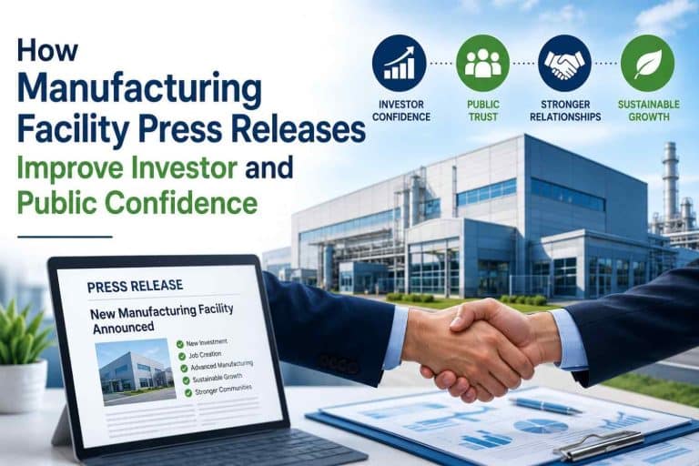 How Manufacturing Facility Press Releases Improve Investor and Public Confidence