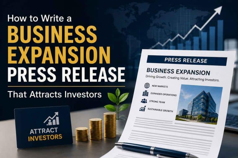 How to Write a Business Expansion Press Release That Attracts Investors