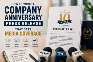 How to Write a Company Anniversary Press Release That Gets Media Coverage