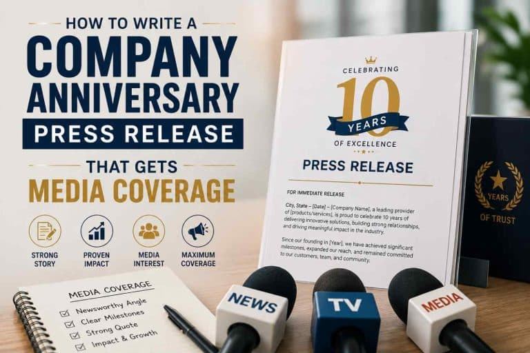 How to Write a Company Anniversary Press Release That Gets Media Coverage