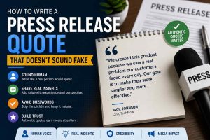 How to Write a Press Release Quote That Doesn't Sound Fake