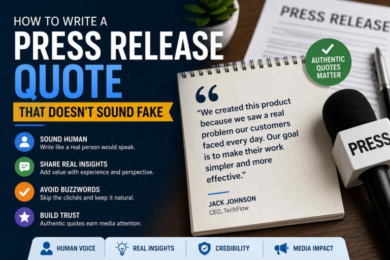 How to Write a Press Release Quote That Doesn't Sound Fake