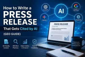How to Write a Press Release That Gets Cited by AI (GEO Guide)