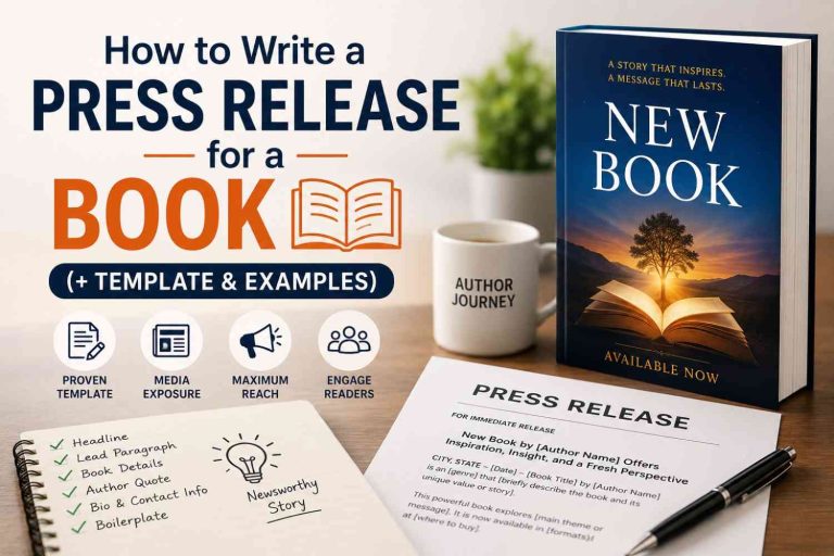 How to Write a Press Release for a Book (+ Template & Examples)