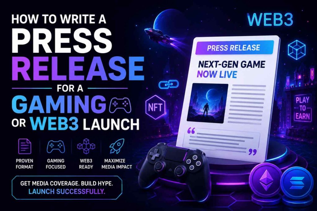 How to Write a Press Release for a Gaming or Web3 Launch