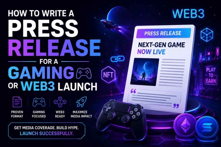 How to Write a Press Release for a Gaming or Web3 Launch