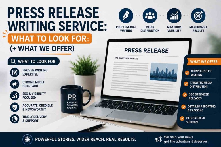 Press Release Writing Service What to Look For (+ What We Offer)